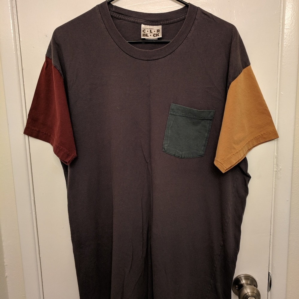 AA color block shirt